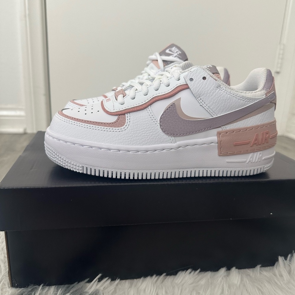 NIKE - NWT Women's Size 5.5 Air Force 1 Shadow Sneakers - Amethyst Ash - Picture 5 of 10